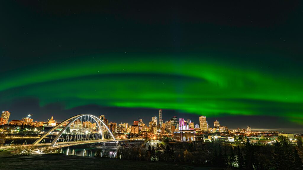 The Northern Lights in Edmonton